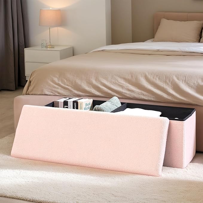 43 Inches Storage Ottoman Bench - Image 5