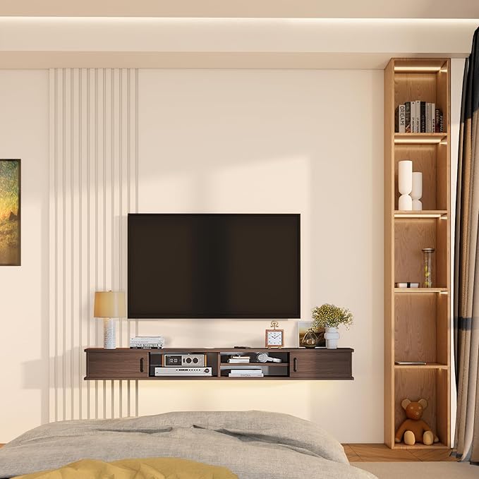 Floating TV Stand, Floating TV Shelf, Wall TV Cabinet, Floating Entertainment - Image 8