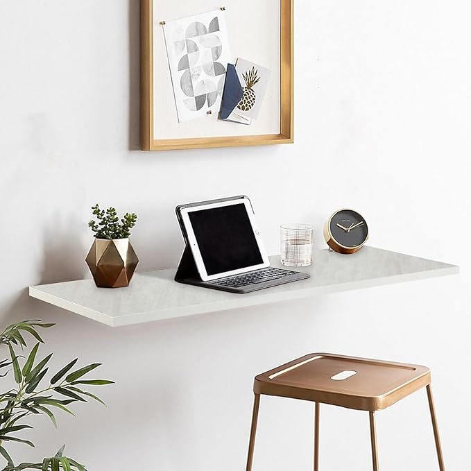 Kaboon Universal Tabletop 40"x18", Solid One-Piece Melamine Table Top, Floating - Image 7