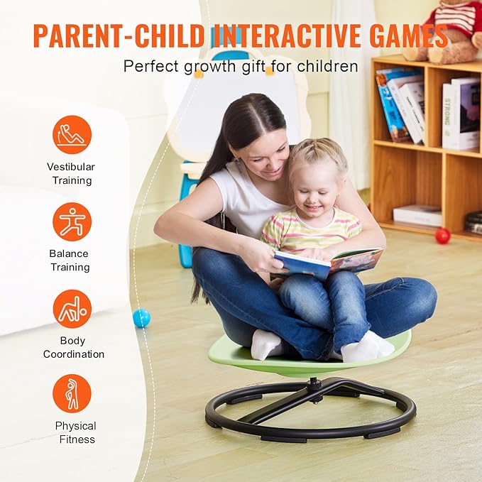 VEVOR Kids Swivel Chair, 220 LBS Capacity, Sensory Spinning Chair, Autistic - Image 8