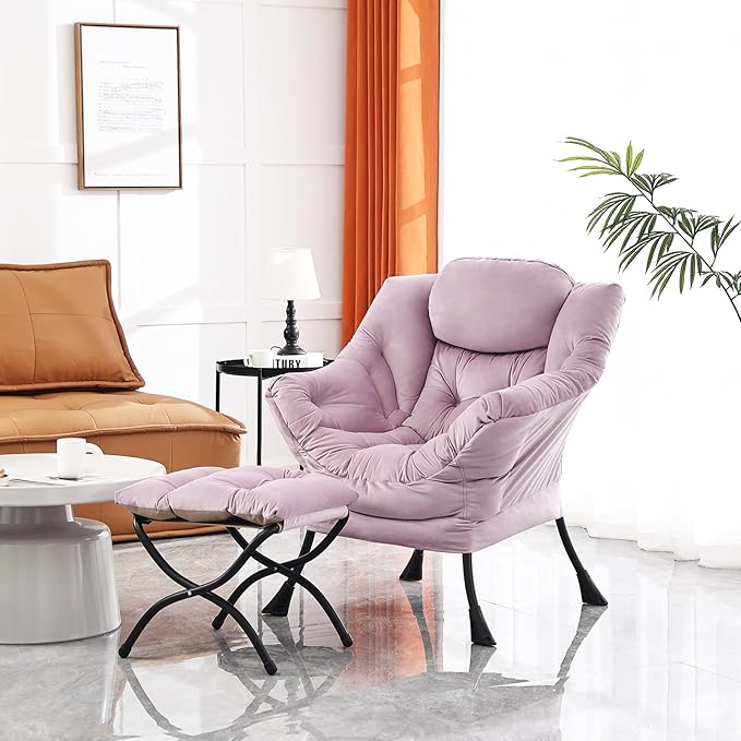 Lazy Chair and Ottoman, Large Accent Lounge Chair - Image 5