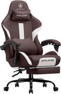 GTRACING Gaming Chair with Foot Rest & Pocket Spring Cushion, Breathable Fabric by GtracingDirect
