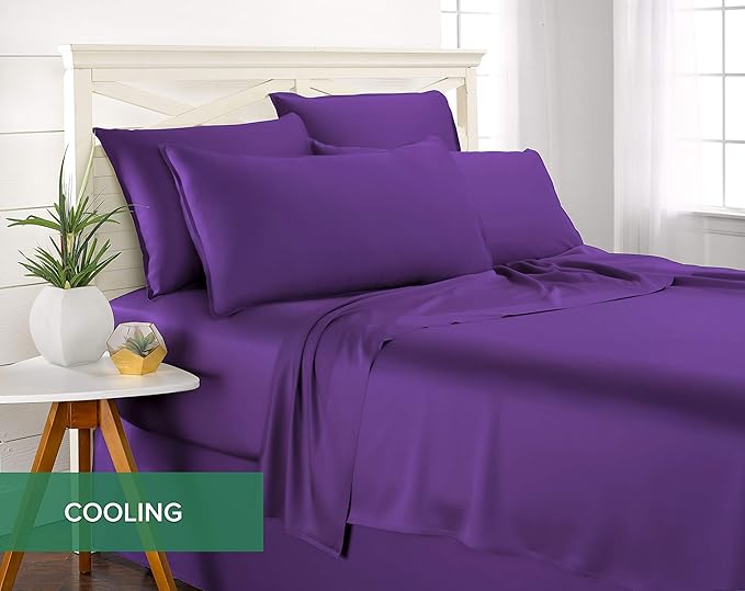 King Sheets by Pure Bamboo, Genuine 100% Organic Viscose Derived from Bamboo - Image 5
