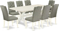 East West Furniture X027EL207-9 9 Piece Kitchen Table & Chairs Set Includes a by EastWestFurniture
