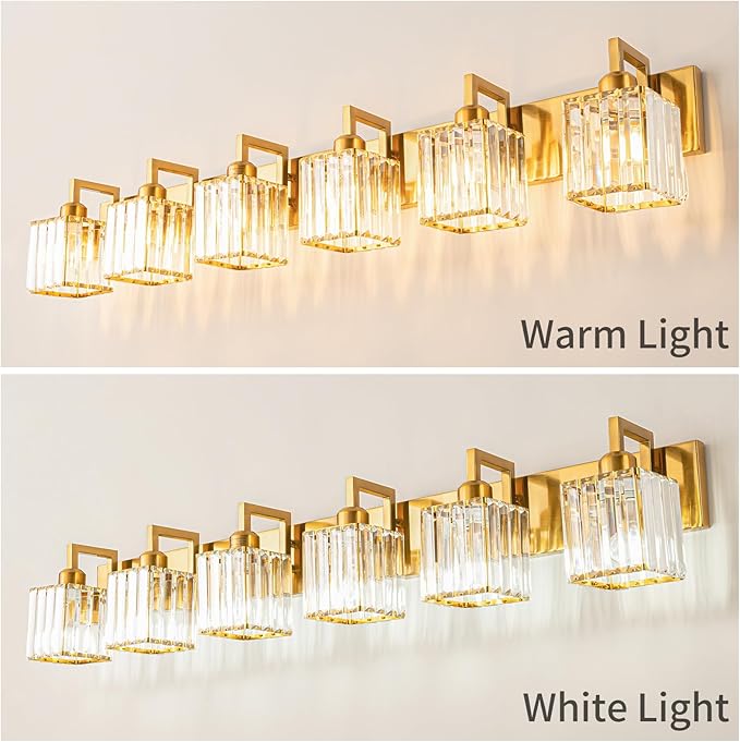 Modern Crystal Bathroom Vanity Light - Image 3