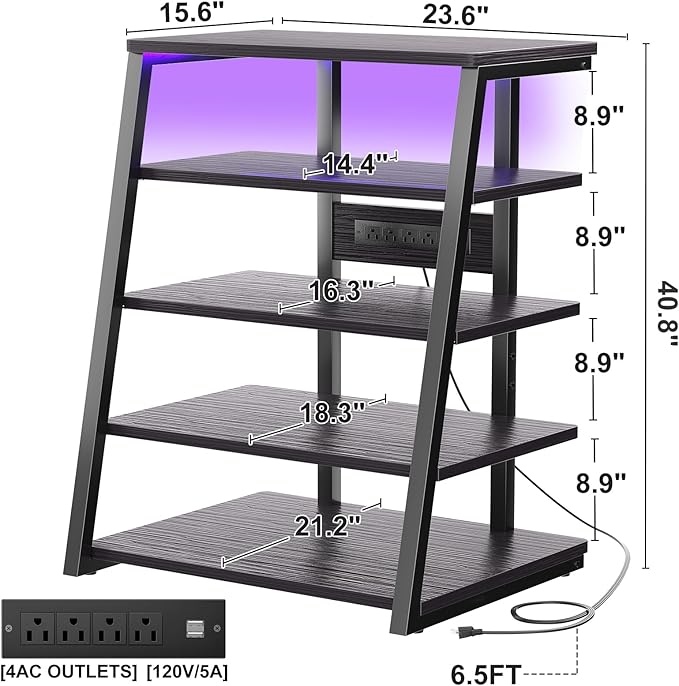 Armocity 5-Tier AV Media Stand - Image 3