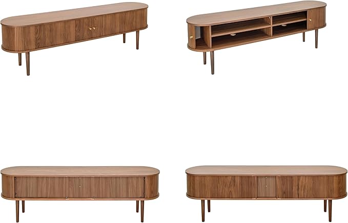 WERMO 71’’ TV Stand with Storage and Shelves - Image 9
