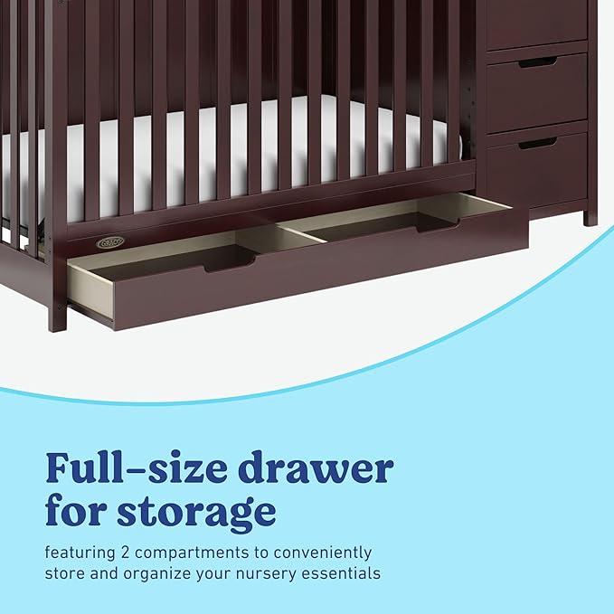 Graco Hadley All-in-One Convertible Crib & Changer – GREENGUARD Gold Certified - Image 6