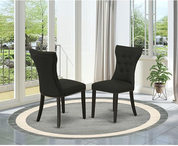 East West Furniture GAP1T24 Gallatin Parsons Dining Chairs - Image 2