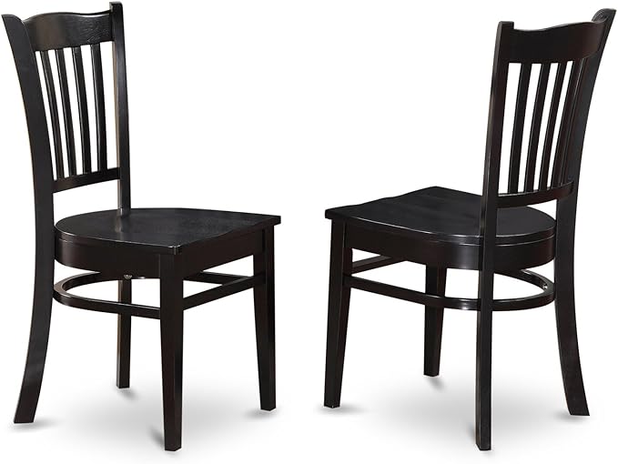 East West Furniture LGGR5-BLK-W 5 Piece Dining Room Furniture Set Includes a - Image 6