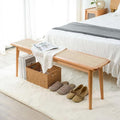 Entryway Bench, Solid Wood Dining Bench, Midcentury Modern End of Bed Bench by TowoodLifee
