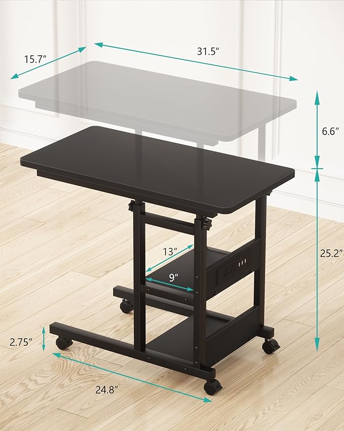 Height Adjustable End Table - Image 2