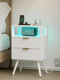Nightstand, Modern Bedside Table by Leomonio