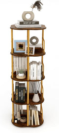 4-Tier Rotating Bookshelf, 360 ° Display Stackable Spinning Bookshelf Tower by AoparkShop