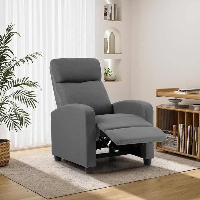 BestMassage | Recliner Chair | No Massage Function | Textile Grey | - Image 7