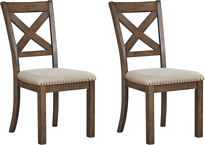 Signature Design by Ashley Moriville Modern Farmhouse 19" Upholstered Dining by SignatureDesignbyAshley