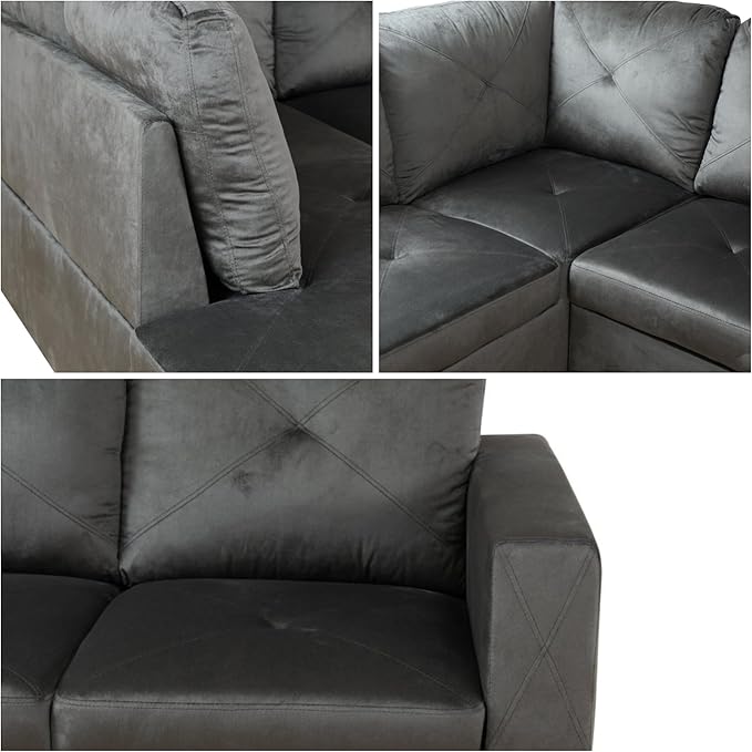 L-Shaped Sectional Sofa, Modern Sectional Couches Home Sofas - Image 6