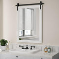 Farmhouse Mirror for Bathroom, Barn Door Style Decor Entryway Bedroom 22x30INCH by PAIHOME