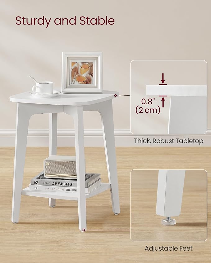 VASAGLE Side Table, Small Square End Table - Image 5