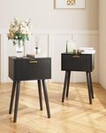 Night Stand Set 2, Small Modern Mid-Century Bedside Table by ASACESCU