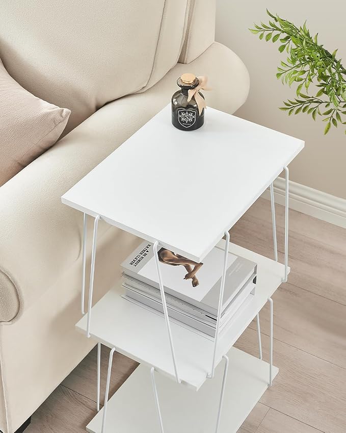 Tall Side Table, Small End Table, 29 inch High Accent Table, Bedside Table - Image 5