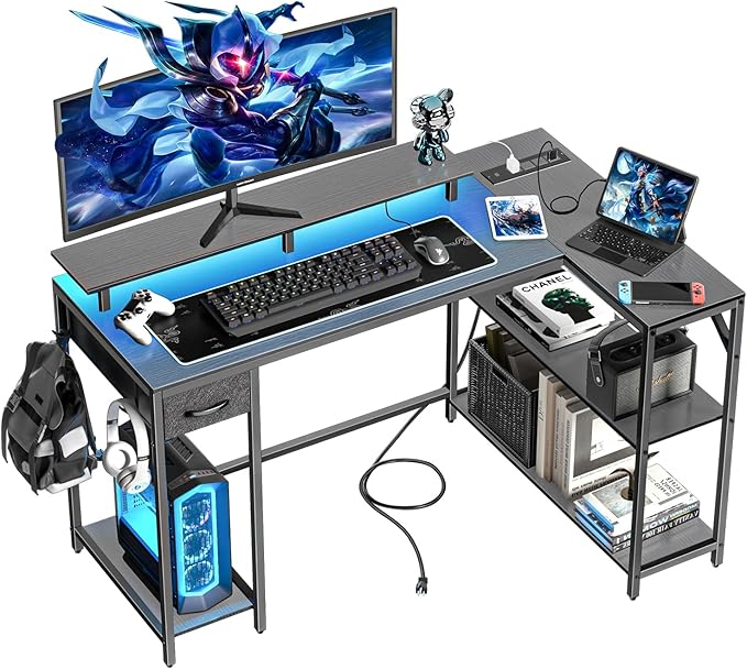 47" L Shaped Computer Desk by Eivanet