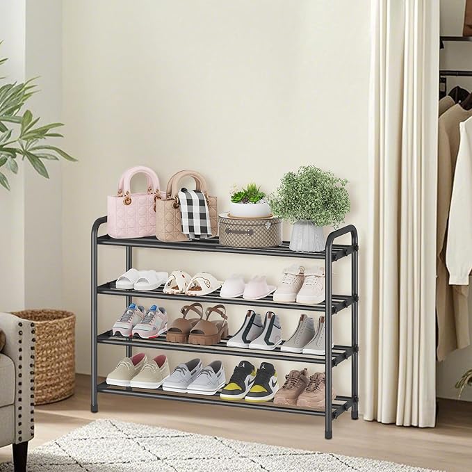 KANAV 4-Tier Expandable Shoe Rack – Adjustable Shoe Organizer & Shoe Storage - Image 7