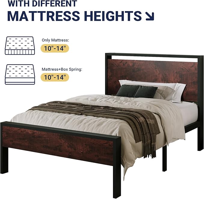 Allewie Twin Size Platform Bed Frame - Image 7