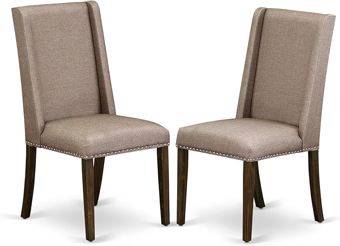 East West Furniture V777FL716-7 7 Piece Dining Room Table Set Consist of a - Image 4