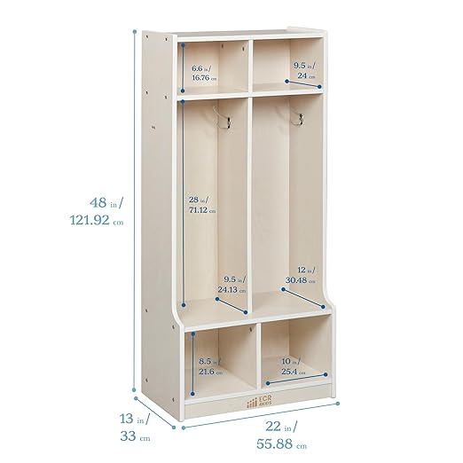 ECR4Kids 2-Section Coat Locker - Image 2