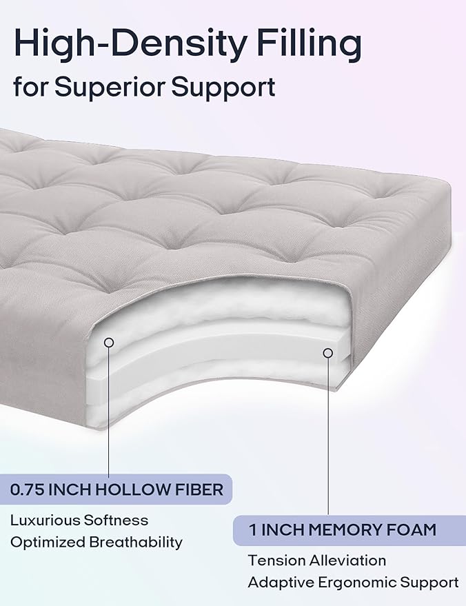 Syrinx Japanese Floor Futon Mattress, Foldable Tatami Sleeping Pad - Image 2