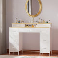 Dresser for Bedroom with 9 Drawers & 2 Open Shelves, Fabric Storage Dresser by VASICAR