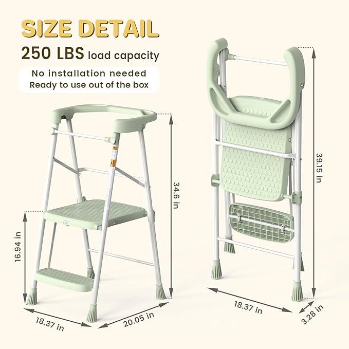 Kids Step Stool 2 Steps, Toddler Tower - Image 2
