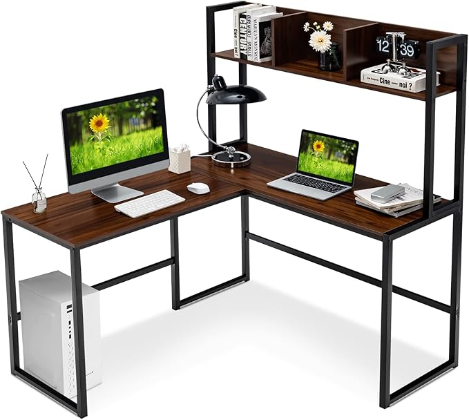 Tangkula Reversible L-Shaped Desk by TANGKULA