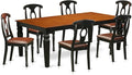 East West Furniture LGKE7-BCH-LC 7 Piece Dining Room Table Set Consist of a by EastWestFurniture