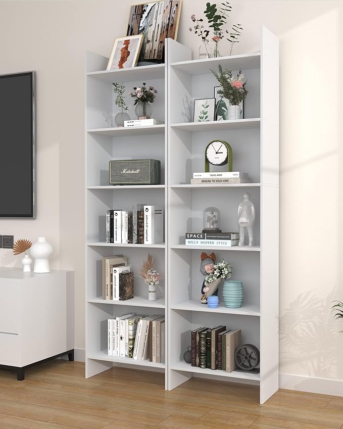 6-Tier Bookshelf, 66.9 Inches Floor Standing Bookcase, Display Storage Shelf - Image 6