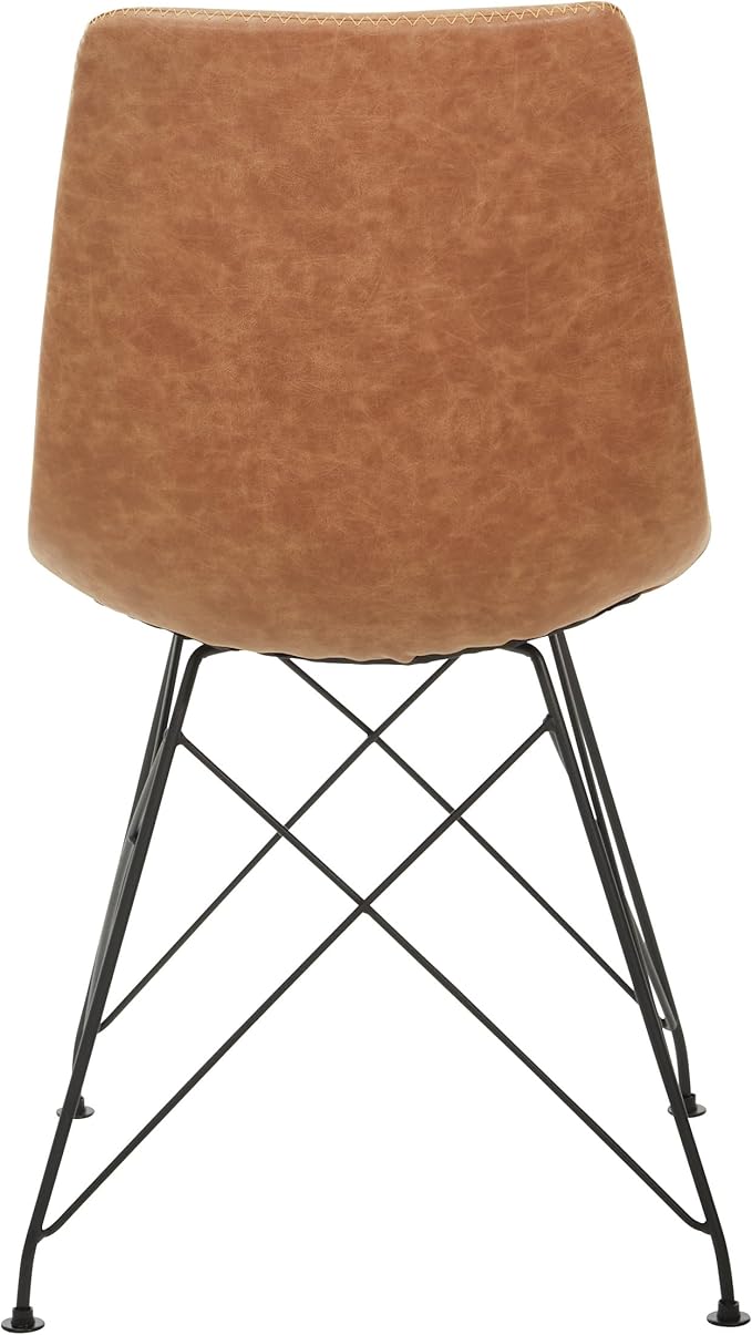 OSP Home Furnishings Trenton Modern Dining Chairs, Sand Faux Leather - Image 9