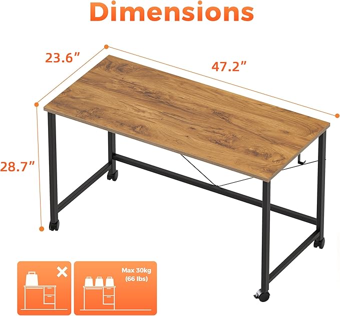 Computer Desk, Gaming Desk for Small Spaces, Modern Simple Style Table for Home - Image 2