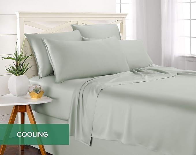 Split King Sheets by Pure Bamboo, Genuine 100% Organic Viscose Derived from - Image 5