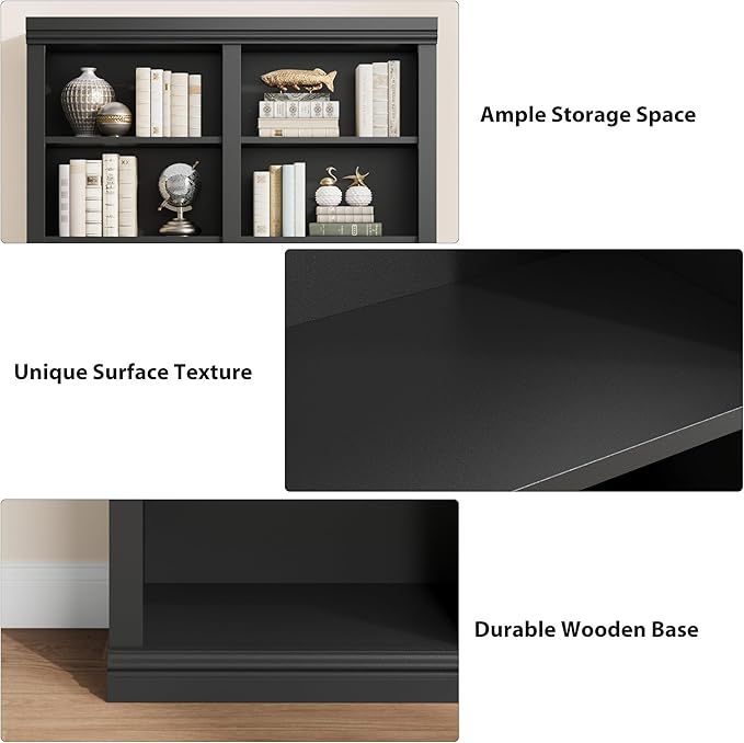 74.5" Tall Bookshelf with Double Storage, Extra Large Bookshelf, 6-Tier Double - Image 4