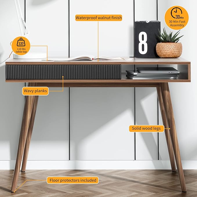 Artswish Mid Century Modern Office Desk - Image 6