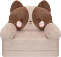 MONKISS Kids Couch, Comfy Toddler Chair, 2 in 1 Fold Out Kids Sofa to Lounger by MONKISS