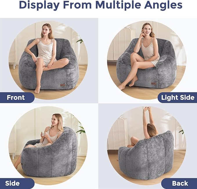 MAXYOYO Bean Bag Chair, Comfy Bean Bag Sofa - Image 3