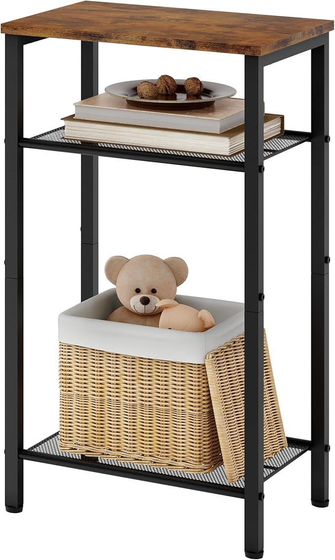 Hoctieon 3 Tier End Table, Telephone Table, Narrow Side Table by Hoctieon