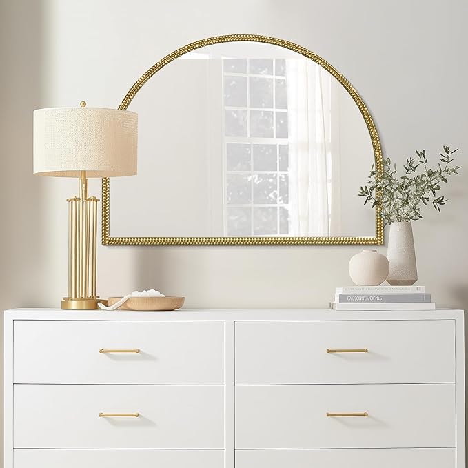 WallBeyond Gold Vintage Mirror for Vanity 32x24 Inch, Living Room - Image 4