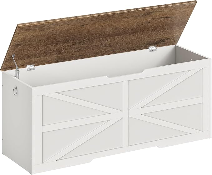 Storage Chest, 47.2" Wooden Storage Trunk, Modern Storage Bench by Choezon