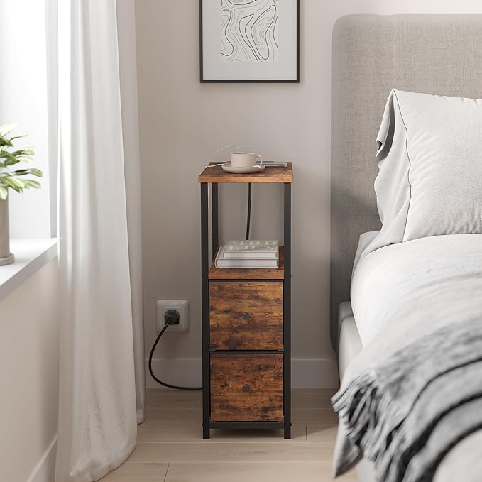 TUTOTAK Small Narrow LED End Table - Image 8