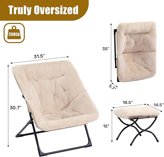 HollyHOME X-Large Saucer Chair - Image 3