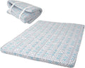 EMOOR Japanese Padded Futon Mattress Machi Queen Triangle-Gray, Gusset Foldable by EMOOR