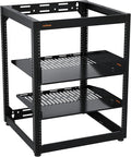 ECHOGEAR 15U Open Frame Rack for Servers & AV Gear by ECHOGEAR